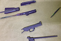 Painting process of the Halloween AK-47 Production photo of Jakal model