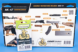 The GoatGuns 2022 Halloween Limited edition AK-47 model Jakal box back panel Limited edition AK-47 model Jakal box rear