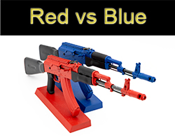 Details about the AK-47 models Red V Blue Red V Blue