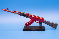 The Metallic Red and Carbon Fiber AK-47 Image of AK-47 Model Red Team
