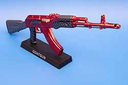The Metallic Red and Carbon Fiber AK-47 Image of AK-47 Model Red Team