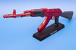 The Metallic Red and Carbon Fiber AK-47 Image of AK-47 Model Red Team