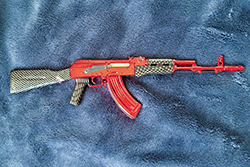The Metallic Red and Carbon Fiber AK-47 Image of AK-47 Model Red Team