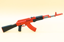 The red and black AK-47 Image of the red AK-47 Model