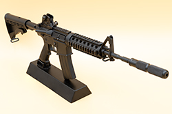 The black AR-15/M4A1 Image of Jack's Meat AK-12 Model