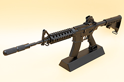 The black AR-15/M4A1 Image of Jack's Meat AK-12 Model