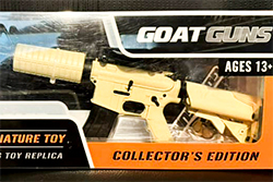The Flat Dark Earth tan and black AR-15/M4A1 AR-15/M4A1 model Dust Off in the pre-assembled packaging