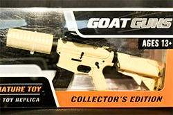 The Flat Dark Earth tan and black AR-15/M4A1 AR-15/M4A1 model Dust Off in the pre-assembled packaging