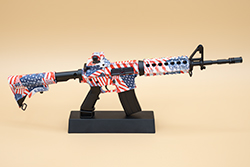 The hydro dipped American Flag AR-15/M4A1 Image of GoatGuns AR-15/M4A1 model M4R1CA 1.0
