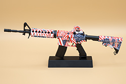 The hydro dipped American Flag AR-15/M4A1 Image of GoatGuns AR-15/M4A1 model M4R1CA 1.0
