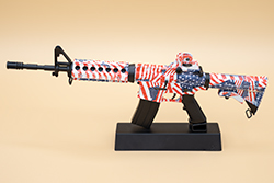 The hydro dipped American Flag AR-15/M4A1 Image of GoatGuns AR-15/M4A1 model M4R1CA 1.0