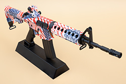 The hydro dipped American Flag AR-15/M4A1 Image of GoatGuns AR-15/M4A1 model M4R1CA 1.0