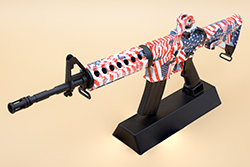 The hydro dipped American Flag AR-15/M4A1 Image of GoatGuns AR-15/M4A1 model M4R1CA 1.0