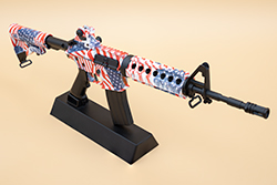 The hydro dipped American Flag AR-15/M4A1 Image of GoatGuns AR-15/M4A1 model M4R1CA 1.0