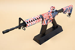The hydro dipped American Flag AR-15/M4A1 Image of GoatGuns AR-15/M4A1 model M4R1CA 1.0