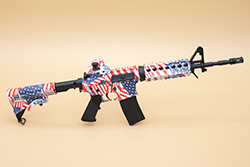 The hydro dipped American Flag AR-15/M4A1 Image of GoatGuns AR-15/M4A1 model M4R1CA 1.0