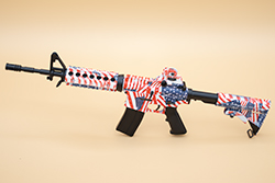 The hydro dipped American Flag AR-15/M4A1 Image of GoatGuns AR-15/M4A1 model M4R1CA 1.0