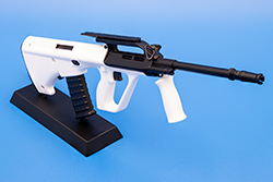 The black and white out AUG Image of AUG-A2 model The Ounce
