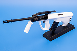 The black and white out AUG Image of AUG-A2 model The Ounce