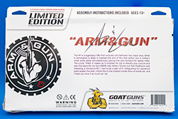 The back side of the Arm & Gun M1 Garand model box Image of the back of the Arm & Gun the M1 Garand model box