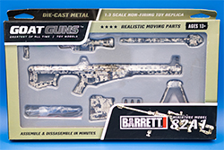 The multicam M82A1 in Box Image of the Alpha Charlie M82A1 Model in Box Front Side