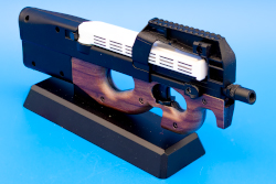 RC-P90 image of the Goldeneye black and wood P90 model