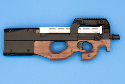 RC-P90 image of the Goldeneye black and wood P90 model