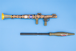 The P-51 Mustang RPG-7 model Image of the RPG-7 Model Nosebomb