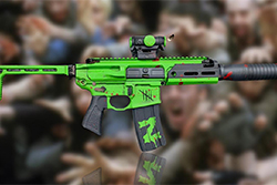 The SIG MCX Rattler Zombie Rare Edition. The SIG MCX Rattler Zombie Rare Edition.
